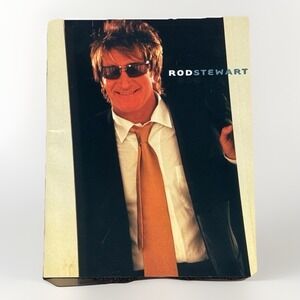 Rod‎ Stewart Vintage Concert Tour Program Souvenir Book Music Memorabilia Blue